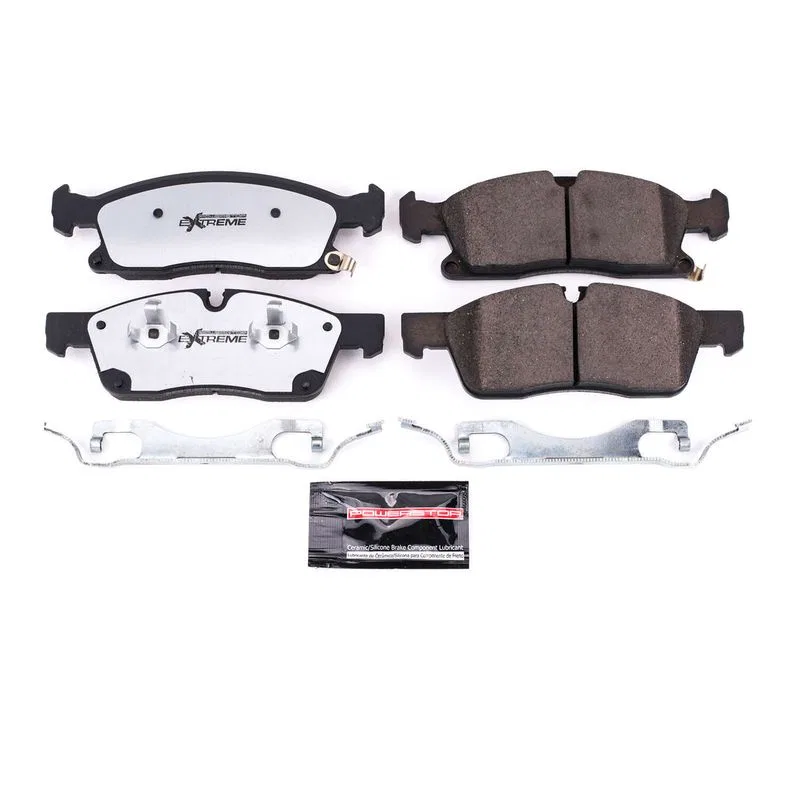 Z36-1904A – POWERSTOP Brake Pad, FMSI Number D1904A Carbon-Fiber Ceramic Brake Pads Set Of 4 With Premium Stainless S...